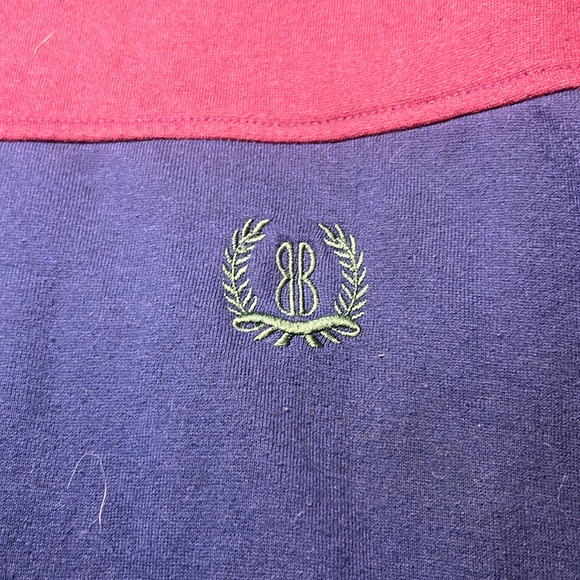 Bill Blass color blocked sweatshirt jacket - Picture 2 of 9